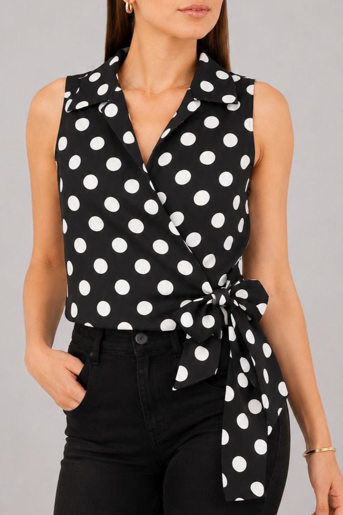 Blusa Larga Sisa DF02610 para mujer dyaboo negro