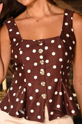 Blusa Larga Sisa DF02659 para mujer dyaboo cafe