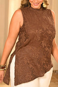 Blusa Larga Sisa DP02219 para mujer dyaboo cafe