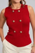 Blusa Larga Sisa TF02765 | Napoleón para mujer rojo dyaboo
