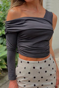 Blusa Larga Solo Hombro DF02538 para mujer dyaboo negro
