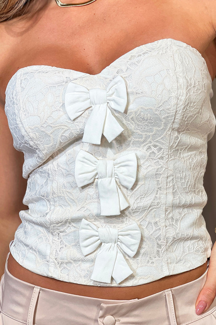 Blusa Strapless DF01777 para mujer dyaboo-beige
