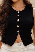 Blusa TF02310 para mujer confeccionado en tejido suave de punto dyaboo color negro 3