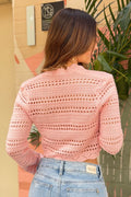 Blusa Tejida Tf02386 Para mujer dyaboo color rosado