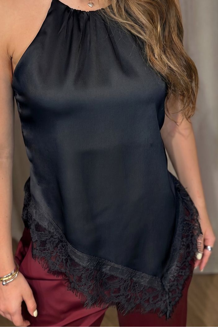 Blusa Tiras DF01B21 para mujer dyaboo negro
