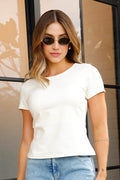 Blusa básica DF02011 | Iris para mujer dyaboo crudo/blanco