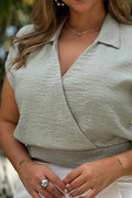 Blusa corta verde oliva dyaboo DF01476