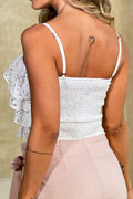 Blusa ojalillo para mujer dyaboo DF01498 cruda blanca