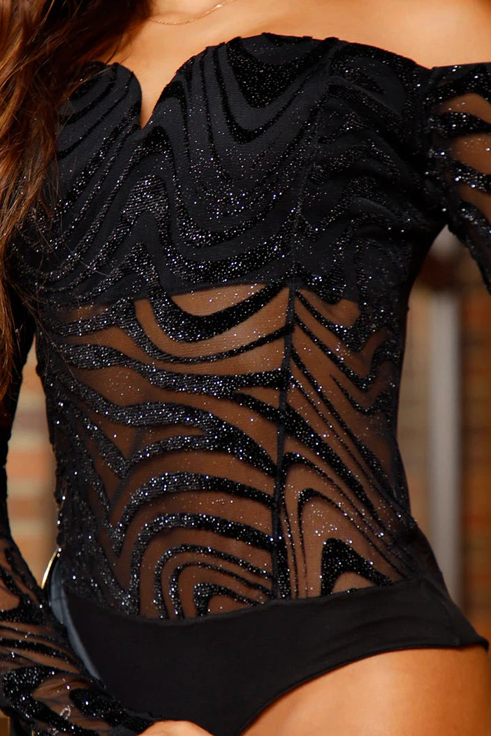 Body Bandeja DF05070 para mujeres dyaboo negro