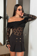 Body Bandeja DF05145 para mujer dyaboo NEGRO