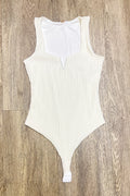 Body DF05031 manga sisa para mujer elaborada en spandex dyaboo crudo