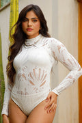 Body DF05043 para mujer, silueta ajustada elaborado en tejido con elástico dyaboo color crudo 2