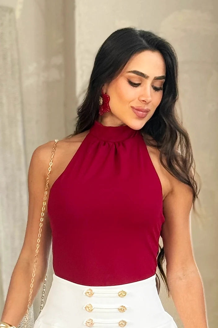 Body Sisa DF05157 para mujer dyaboo vinotinto