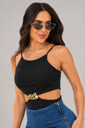 Body Tiras DF05104 para mujer dyaboo  NEGRO