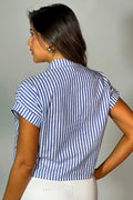Camisa Manga Corta rayas para mujer dyaboo DF21201