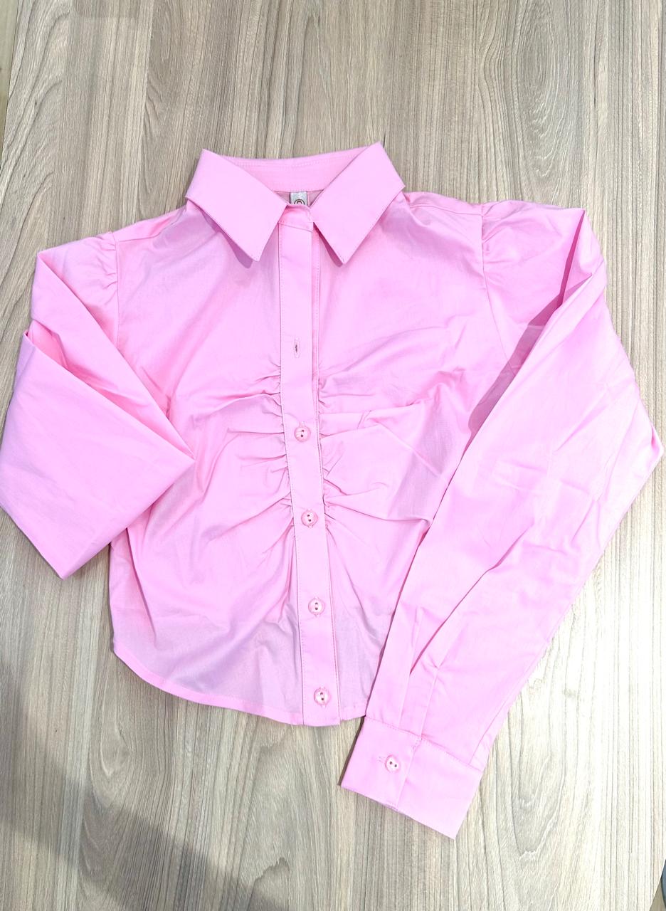 Camisa camisera para mujer dyaboo DF21209 rosada