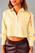 Camisa corta DF21027 | Camélia para mujer dyaboo amarillo