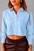 Camisa corta DF21027 | Camélia para mujer dyaboo azul