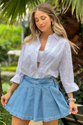 Camisa larga camisera ojalillo crudo blanco dyaboo DF21208