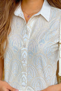 Camisera Corta DF21356 para mujer dyaboo beige