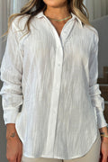 Camisera Larga DF21273  silueta amplia para mujer elaborada en algodón dyaboo crudo 2