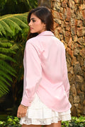 Camisera Larga DF21375 para mujer dyaboo rosado