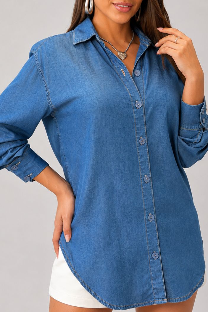 Camisera Larga DF21377 Para mujer dyaboo Indigo