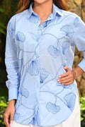 Camisera Larga DF21380 para mujer dyaboo azul
