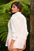 Camisera Larga DF21380 para mujer dyaboo crudo/blanco