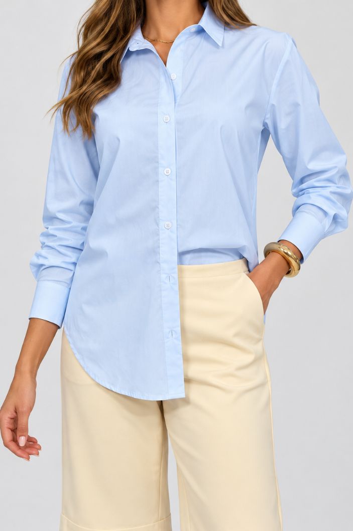 Camisera Larga DF21389 para mujer dyaboo  azul