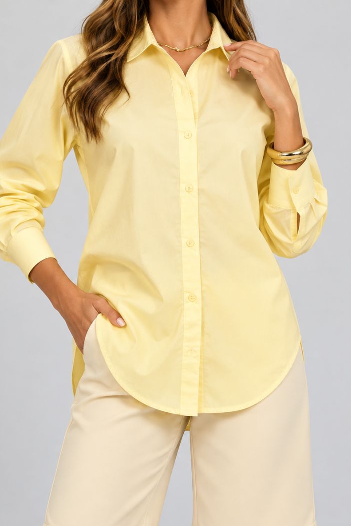 Camisera Larga DF21389 para mujer dyaboo  panacota