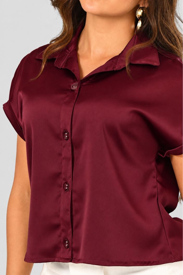 Camisera Larga DF21398 para mujer dyaboo vinottinto
