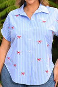 Camisera Pluss DP21087 para mujer dyaboo azul