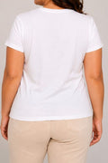Camiseta Plus DP03003 para mujer dyaboo crudo