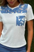 Camiseta silueta suelta Df03064 para mujer dyaboo  color crudo 2
