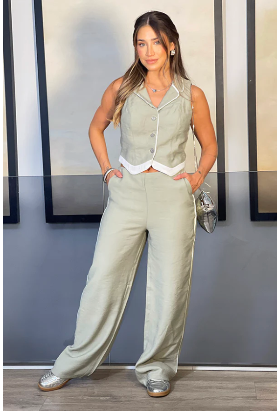 Conjunto Pantalón y Chaleco DF14123