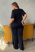 Conjunto Blusa Y Sudadera  DF14261  para mujer dyaboo negro