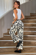 Conjunto DF14134 estampado para mujer elaborado en chalis dyaboo color negro 1