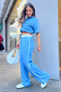 Conjunto: Pantalón y Camisera DF14110 elaborado en denim para mujer dyaboo  1