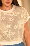 Blusa Larga DF02682 para mujer dyaboo beige