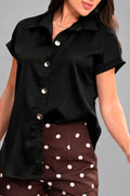 DF21354-Blusa Larga DF21354 para mujer dyaboo negro