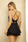 Enterizo Corto DF12043 para mujer dyaboo negro 001