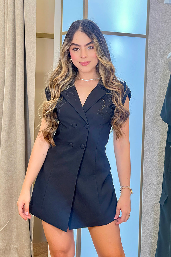 Enterizo Corto para mujer negro DF12039