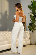 Enterizo Largo  DF11050  para mujer dyaboo-crudo/blanco