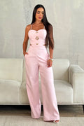 Enterizo Largo  DF11080 para mujer dyaboo rosado