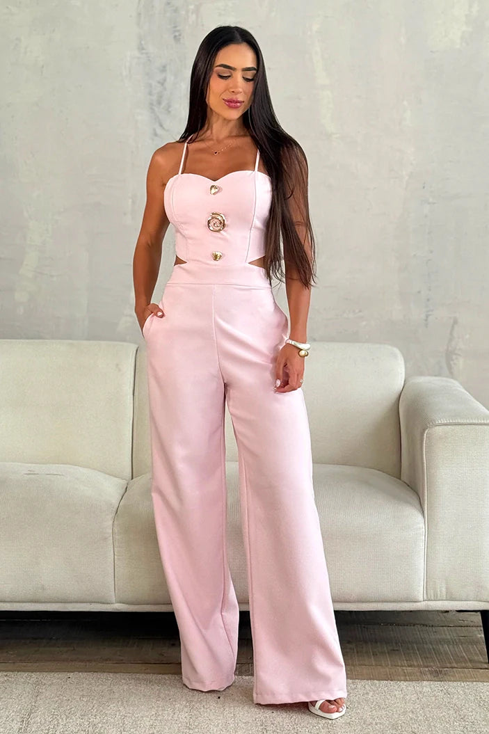 Enterizo Largo  DF11080 para mujer dyaboo rosado