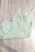Enterizo corto para mujer manga sisa dyaboo DF12033 verde menta