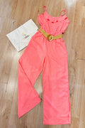 Enterizo largo tiras para mujer dyaboo  DF11031 rosado