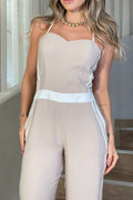 Enterizo tiras Largo DF11038 para mujer dyaboo beige 3