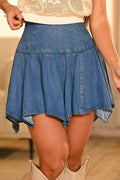 Falda Corta DF07208 para mujer dyaboo indigo